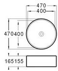 46,5 cm / Y 16,5 cm