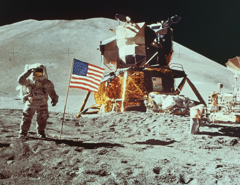 John F. Kennedy America on the moon (cost 25 bil. USD) On May 25, 1961 President John F.