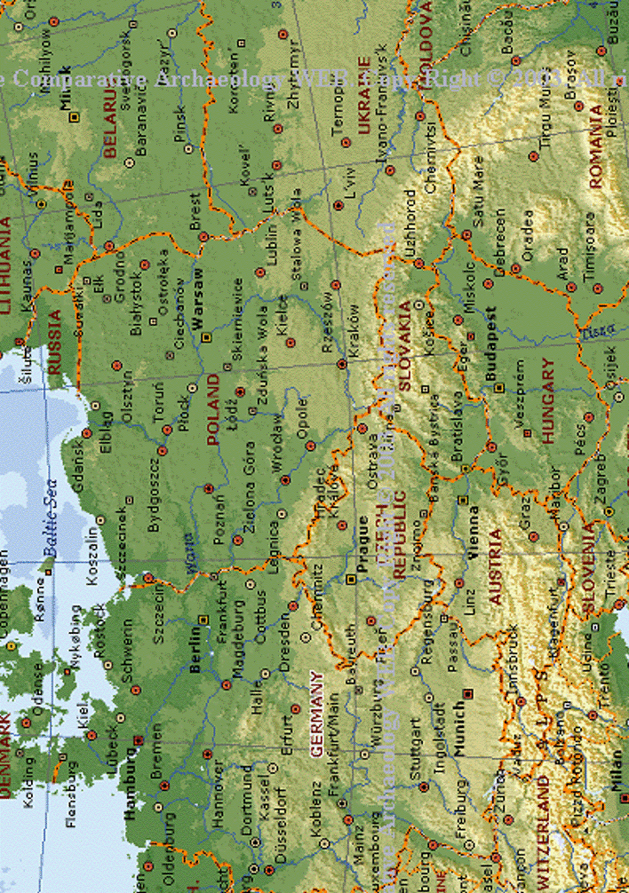 Χάρτης κεντρικής Ευρώπης (http://www.