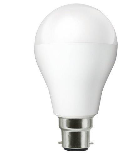 LDBUSHB22WW5WA1 LDBUSHB22WW7WA1 60* Height 110 mm 60* Height 110mm LED BULB B22 -WARM / COOL WHITE Base: B22