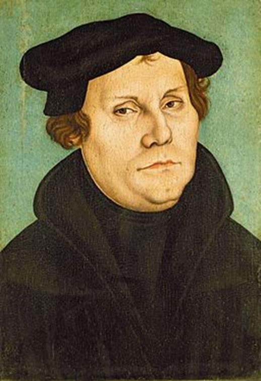Martin Luther (1483-1546) 95 thèses ou arguments à discuter sont affichées sur la porte de l'église du château