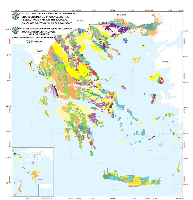 Η συμμετοχή του ΙΓΜΕ Στην πρωτοβουλία One Geology Europe Plus (2013) συμμετείχε και το ΙΓΜΕ, στα πλαίσια της οποίας εναρμονίστηκε το σύνολο των δεδομένων των γεωλογικών