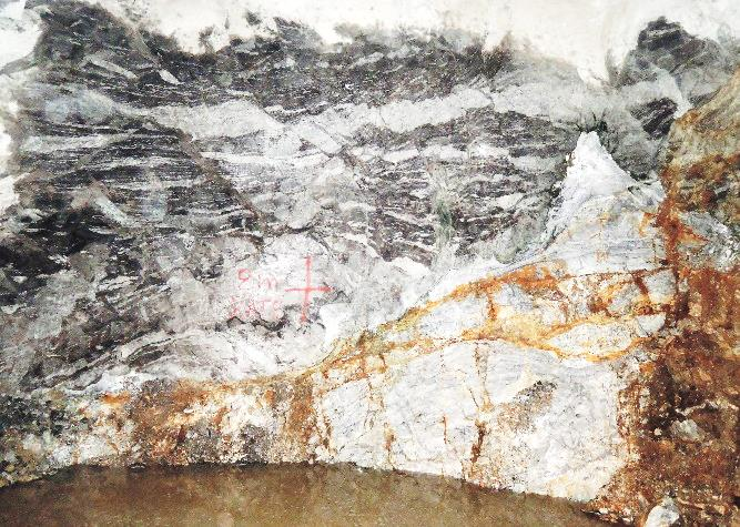 OLDD0008 στα 15,90 23,80 m, β) πτωχός σε σαλικά ορυκτά, από τη γεώτρηση OLDD0019 στα
