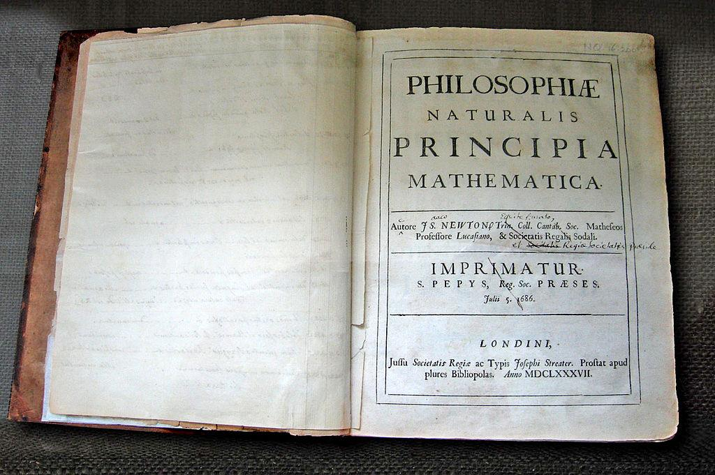 Newton s Principia Εικόνα 3 1687 Η Principia παρουσιάζει τις