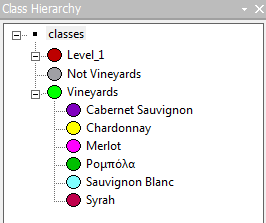 5. Μεθοδολογία Διαχωρισμού Ποικιλιών Αμπέλου αντικείμενα που δεν απεικονίζουν αμπέλια (Not Vineyards) και σε αυτά που απεικονίζουν αμπέλια (Vineyards 2).