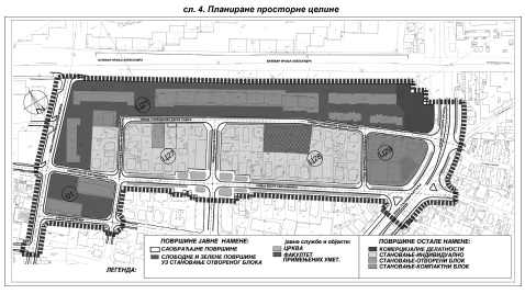 Број 90 28 СЛУЖБЕНИ ЛИСТ ГРАДА БЕОГРАДА 28. новембар 2014. Паркирање возила планира се у гаражама у оквиру парцела, или у блоковским гаражама код становања у отвореним блоковима.