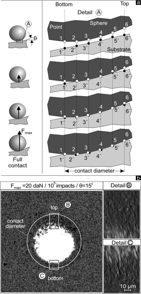 12. Extended Summary in English Figure 6: Coating fatigue endurance limit determination and occurring stresses during the inclined impact test.