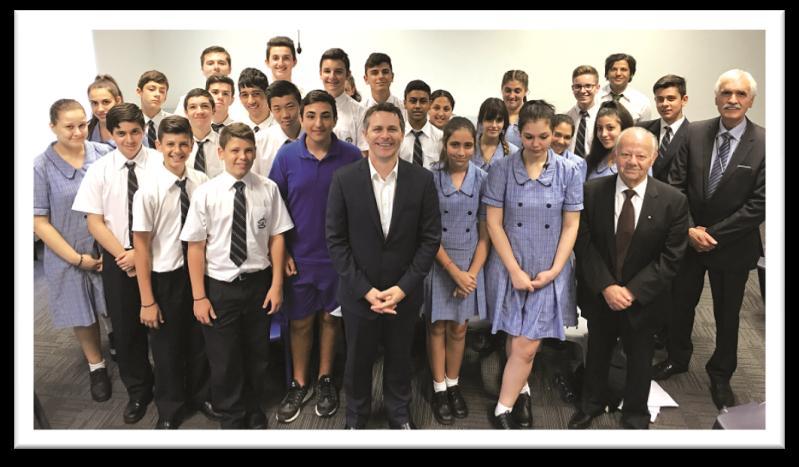 there are 750 students from Prep class to Year 12. As Parish President and President of the Board of Governors, Mr Theophilou worked tirelessly to support and lead the St Euphemia community.