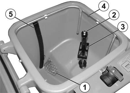 56 Δχεί πλύσης με ασφάλεια μεταφράς για ασφάλιση τυ δχείυ πλύσης στη θέση μεταφράς από ακύσια μετακίνηση πρς τα κάτω.