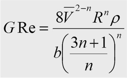 Τριβές κατά τη ροή Μη Νευτώνειων ρευστών Για ποτάμια ροή και μη Νευτώνεια ρευστά η πτώση πίεσης μπορεί να υπολογισθεί από την γενική εξίσωση με την διαφορά ότι ο αριθμός Reynolds υπολογίζεται
