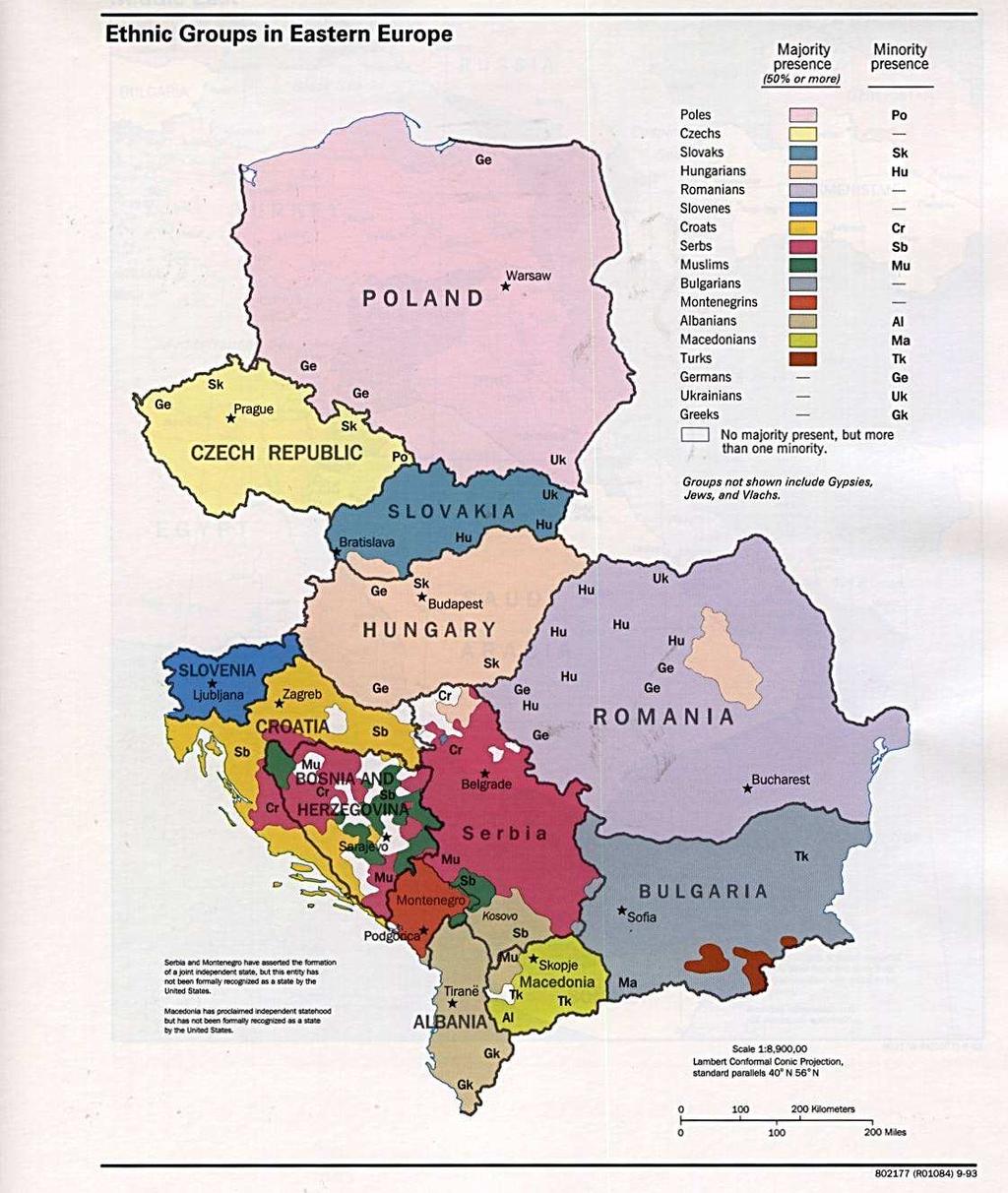 Χάρτης 3: Εθνικές οµάδες (ethnic groups) στην