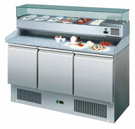 000 Νέες τιμές Ψυγείο πίτσας KARAMCO. Τεχνικά χαρακτηριστικά: Ανοξείδωτο AISI 304, 18/10. Χωρητικότητα : 380λίτρα. Πόρτα 600x400mm. Με ενσωματωμένο ψυκτικό μηχάνημα zanussi ή Embraco.