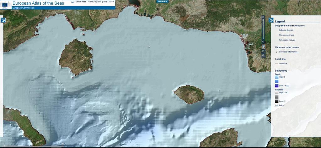 αλλά στην παρούσα εργασία αρκεί και η προσεγγιστική γνώση του βάθους ευρύτερης περιοχής. Θεωρείται ότι το βάθος της περιοχής είναι 30m.