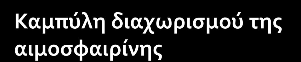 Το ςιγμοειδϋσ ςχόμα τησ καμπύλησ οφεύλεται ςτη ςυνεργαςύα των τεςςϊρων περιοχών δϋςμευςησ Ο2 ςτο μόριο τησ Hb.