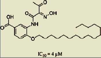 Σχήμα 8.32: Υπέρθεση του μορίου που προέκυψε ως ένωση κρούσης από τη διαδικασία της εικονικής σάρωσης [96] με το αντίστοιχο φαρμακοφόρο μοντέλο του άρθρου.