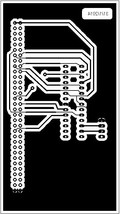 ΠΑΡΑΡΣΗΜΑ Α Η PCB Ο ςχεδιαςμόσ τησ PCB ϋγινε ςτο πρόγραμμα EAGLE και καταςκευϊςτηκε ςτο εργαςτόριο ηλεκτρονικόσ του τμόματοσ Φυςικόσ του