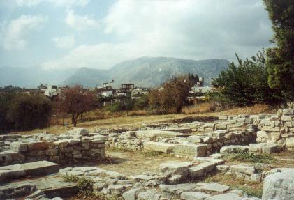 επισκεπτών. Αρχαία Θήρα.