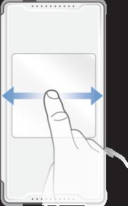 Εκμάθηση των βασικών λειτουργιών Αλληλεπίδραση με το παράθυρο Όταν ολοκληρώσετε τη ρύθμιση του Κομψό κάλυμμα με παράθυρο και το προσαρτήσετε στο τηλέφωνό σας, πρέπει να κλείσετε το κάλυμμα για να