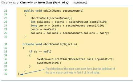 instance variable της inner κλάσης για ένα αντικείµενο της inner κλάσης Είναι έγκυρο να ενεργοποιούµε µια (nonstatic) µέθοδο της inner κλάσης, εφόσον κάποιο αντικείµενο της inner κλάσης