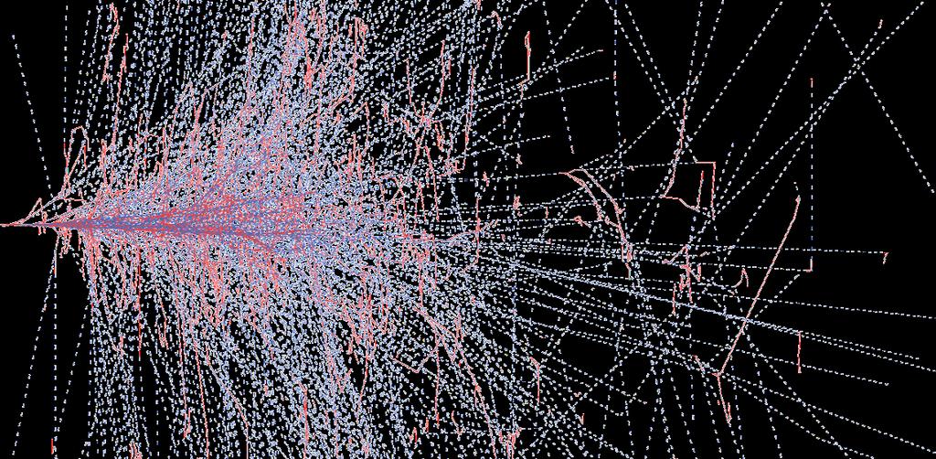 TO LHC ΚΑΙ ΠΩΣ ΔΟΥΛΕΥΕΙ Θερµιδόµετρο (µετρητής Ενέργειας) Ο συνολικός αριθµός σωµατιδίων είναι ανάλογος της ενέργειας του