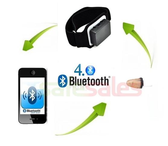 Bluetooth Armband( ) Το σύστημα αυτό έχει σχεδιαστεί για εκείνες τις ειδικές περιπτώσεις όπου ένα άτομο θέλει να επικοινωνήσει κρυφά Με την επαγωγική ασύρματη τεχνολογία μπορεί να φτιαχτεί πολύ μικρό