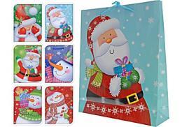 :6 DESIGNS(3X SANTA/1X REINDEER/2X SNOWMAN)/ 250X15X347MM, BARCODE STICKER PCS χάρτινο 6,89 7,66 144 12 8711295381263 ABD603030 GIFTBAG JUMBO 33X9.