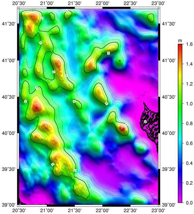 4. Αριθµητικά αποτελέσµατα ASTER1'' SRTM3'' Εικόνα