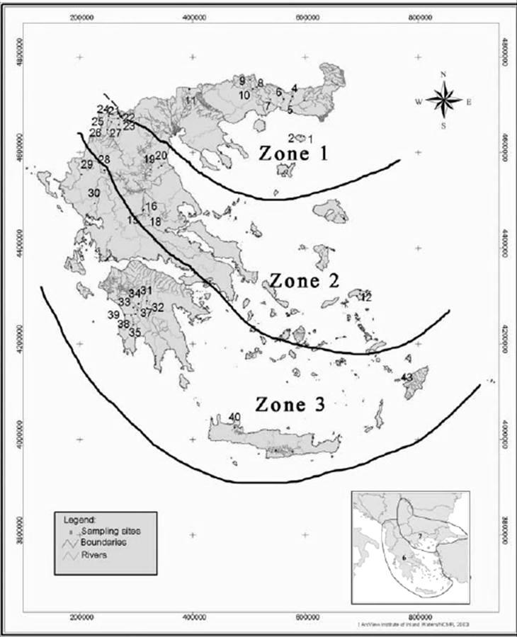 Σππνινγία ειιεληθώλ πνηακώλ Ζ δζενεφκδζδ βζα ημοξ δζαθμνεηζημφξ ηφπμοξ πμηαιχκ πμο οπάνπμοκ ζηδκ Δθθάδα, είπε ανπίζεζ πνζκ ηδκ έηδμζδ ηδξ Οδδβίαξ Πθαίζζμ βζα ηα Ύδαηα 2000/60/ΔΔ (Skoulikidis, 1993).