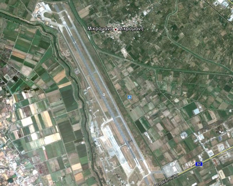 Σχήμα 16: Φωτογραφία αεροδρομίου Καλαμάτας Αερολιμένας Σπάρτης Γενικά στοιχεία Κωδικός ICAO: LGSP Κωδικός IATA: (SPJ) Πολιτική χρήση: ΟΧΙ (παλιό πολιτικό αεροδρόμιο Σπάρτης) Στρατιωτική χρήση: