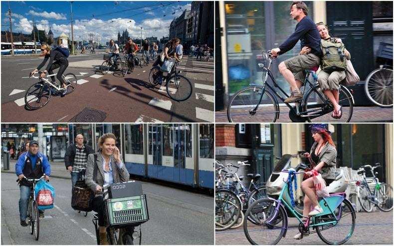 Μικροί-µεγάλοι. Άνδρες-γυναίκες. Πρωί-βράδυ. Στην Ολλανδία όλοι έχουν ένα ποδήλατο. Σύµφωνα µε διεθνή µέσα, οι δρόµοι της πρωτεύουσας της Ολλανδίας έχουν γεµίσει από τα ποδήλατα, καθώς στους 800.