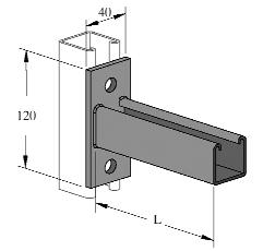 040040200-2 40 x 40 2.00 Rail Brackets MRB 40 X40 DESCRIPTION 072.MRB100 072.MRB200 072.