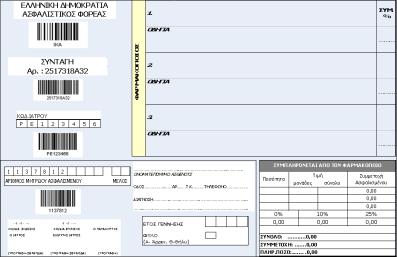 000 Φαρµάκων (ΕΟΦ) και ~500 Υλικών (ΕΚΕΒΥΛ) Εύκολη ηλεκτρονική καταχώρηση συνταγής στο φαρµακείο µε χρήση barcode και
