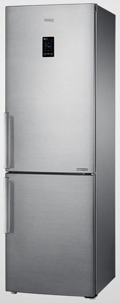 Refrigerator CF-295D NFS - Combi 219 lit 76 lit Ασημένιο 59,5x64,5x188 3 ράφια στο ψυγείο γυάλινα, 3 συρτάρια στο ψυγείο, 3 ράφια στον καταψύκτη, αναστρέψιμο άνοιγμα της πόρτας, 1 συμπιεστής,