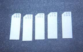 5 cm διάµετρος και 2 cm βάθος) (β) ανιχνευτής (PADC, διαστάσεων 13 x 37 mm και πάχους 1 mm)