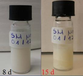 Στους 25 ο C: Το μέγεθος των σωματιδίων της διεσπαρμένης φάσης του συμβατικού γαλακτώματος κυμάνθηκε γύρω στα 50 μm και παρέμεινε σταθερό μέχρι λίγο πριν τη 15 η ημέρα (Πίν. 18).