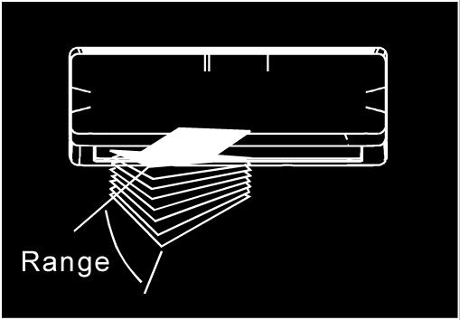 Use the remote controller to adjust the vertical air flow direction. The horizontal louver can move slightly for each press or continuously swing up and down automatically.