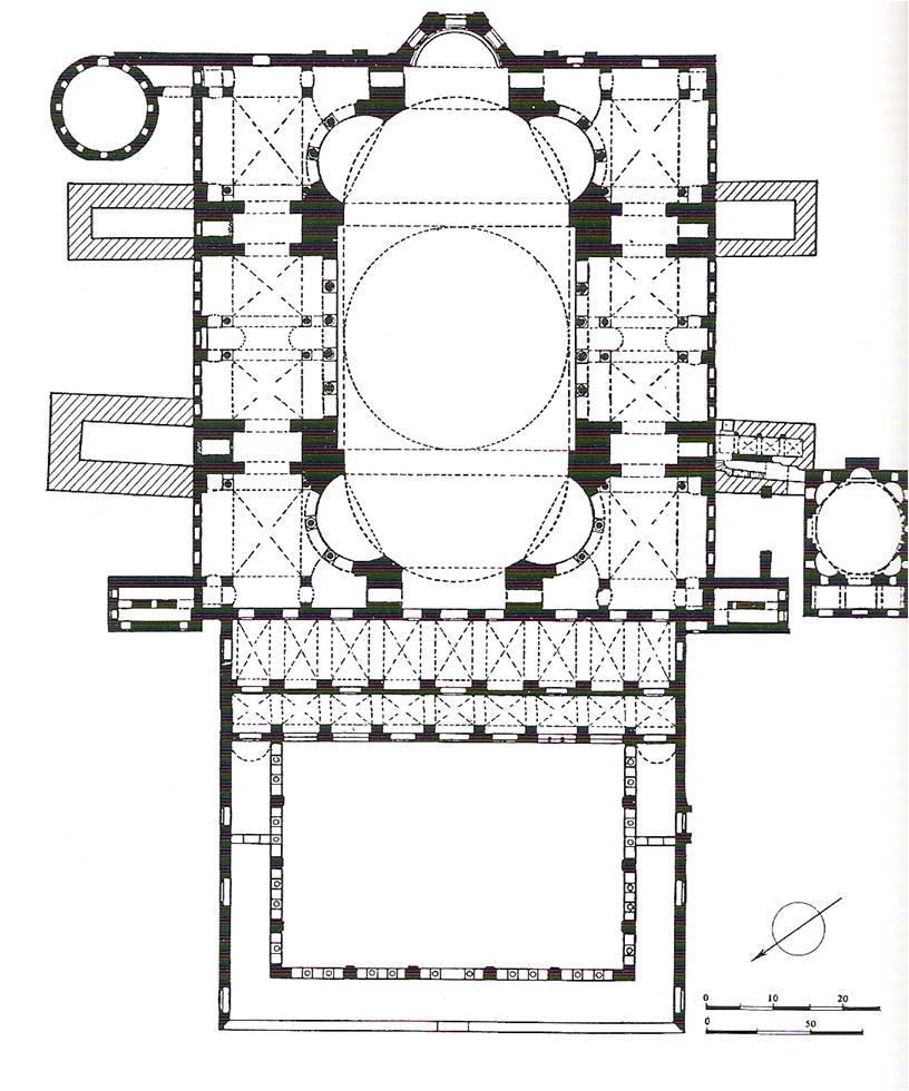 Εικόνα 85 Κωνσταντινούπολη. Αγία Σοφία, κάτοψη.