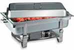 018 chafing dish,, GN 1/1 με καμινέτα και υποδοχή για ηλεκτρική