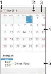 Ημερολόγιο και ξυπνητήρι Ημερολόγιο Χρησιμοποιήστε την εφαρμογή «Ημερολόγιο» για τη διαχείριση του χρονοπρογραμματισμού σας.