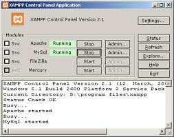 Εικόνα 7 Εκτενέστερη αναφορά πάνω στην εγκατάσταση και τον τρόπο λειτουργιάς του xampp θα γίνει παρακάτω που θα αναφερθούµε στο λειτουργικό κοµµάτι της πτυχιακής µας. 3.1.