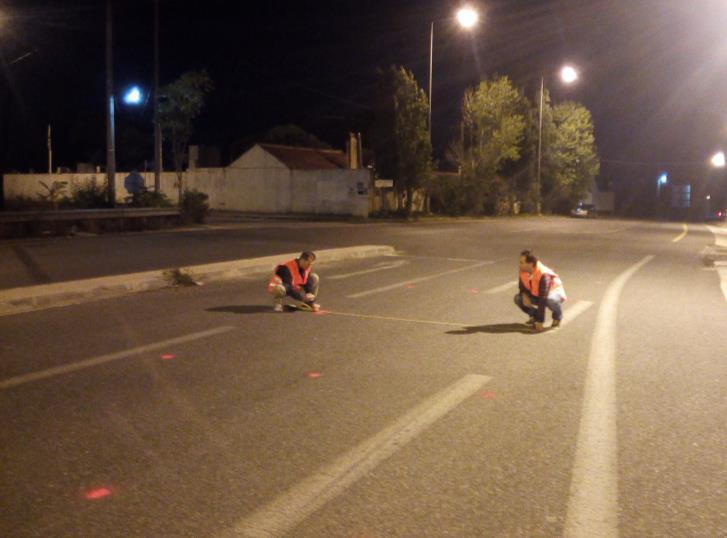 Στιγμιότυπα από επιτόπου μετρήσεις του