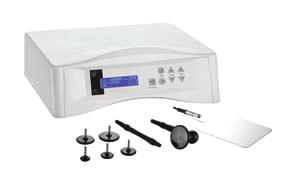 product absorption; and facial exfoliation tool with spatula applicator. R adio Frequency F-333 R adiofrequency instrument used in aesthetic facial treatments.
