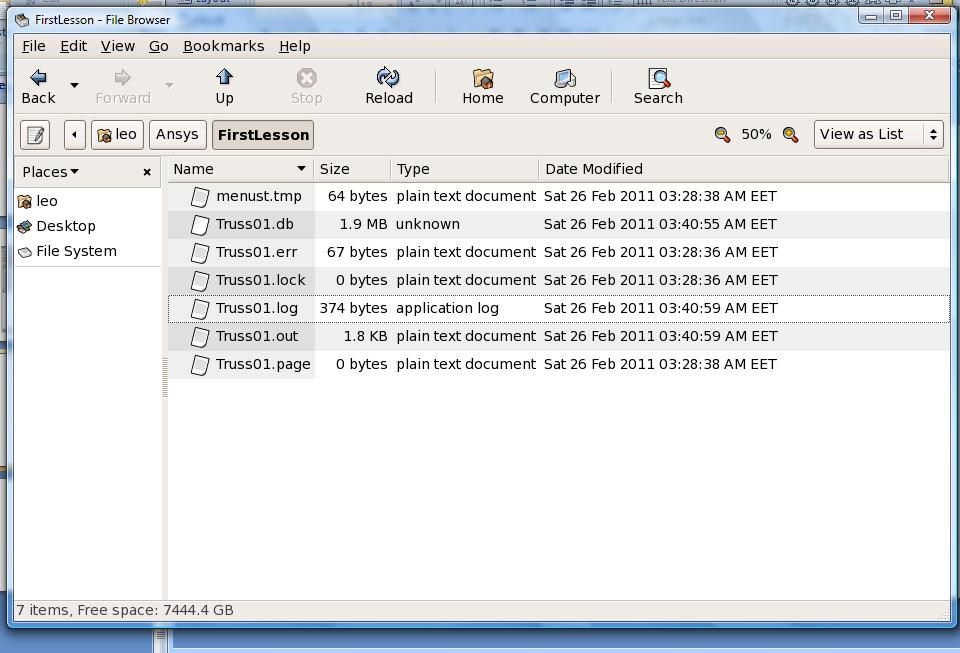 Αρχεία Ansys.db ή.ddb : DATABASE FILE element type, mat. properties, geometry,.err mesh, : ERRORFILE results All.log ANSYS : LOGFILE warnings Command.