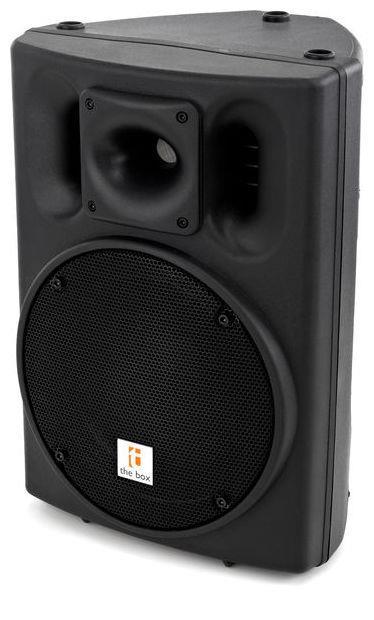 Η.4 THE BOX PA 110 A -2-way Active Speaker -Equipped with: 10" Woofer and horn with 90 x 60 dispersion -Bi-Amping -Power: 80 W woofer + 50 W tweeter -Frequency range: 55-18,000 Hz / -3 db -Switchable
