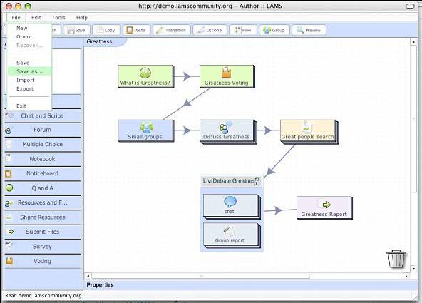 7.2 IMS LD (Learning Design) Ο «Σχεδιασµός Μάθησης» σύµφωνα µε προδιαγραφές της διεθνούς κοινοπραξίας για τη διαχείριση των διδακτικών προτύπων - Instructional Management Standards (IMS) το