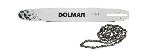 Οδηγοί (cm/in) 30/12" 46 Δόντι (mm/in) Βήμα Τύπος Κωδικός Dolmar 579.092.046 23,77 35/14" 52 1,3/.050" 3/8" 91VG 579.092.052 26,75 40/16" 56 579.