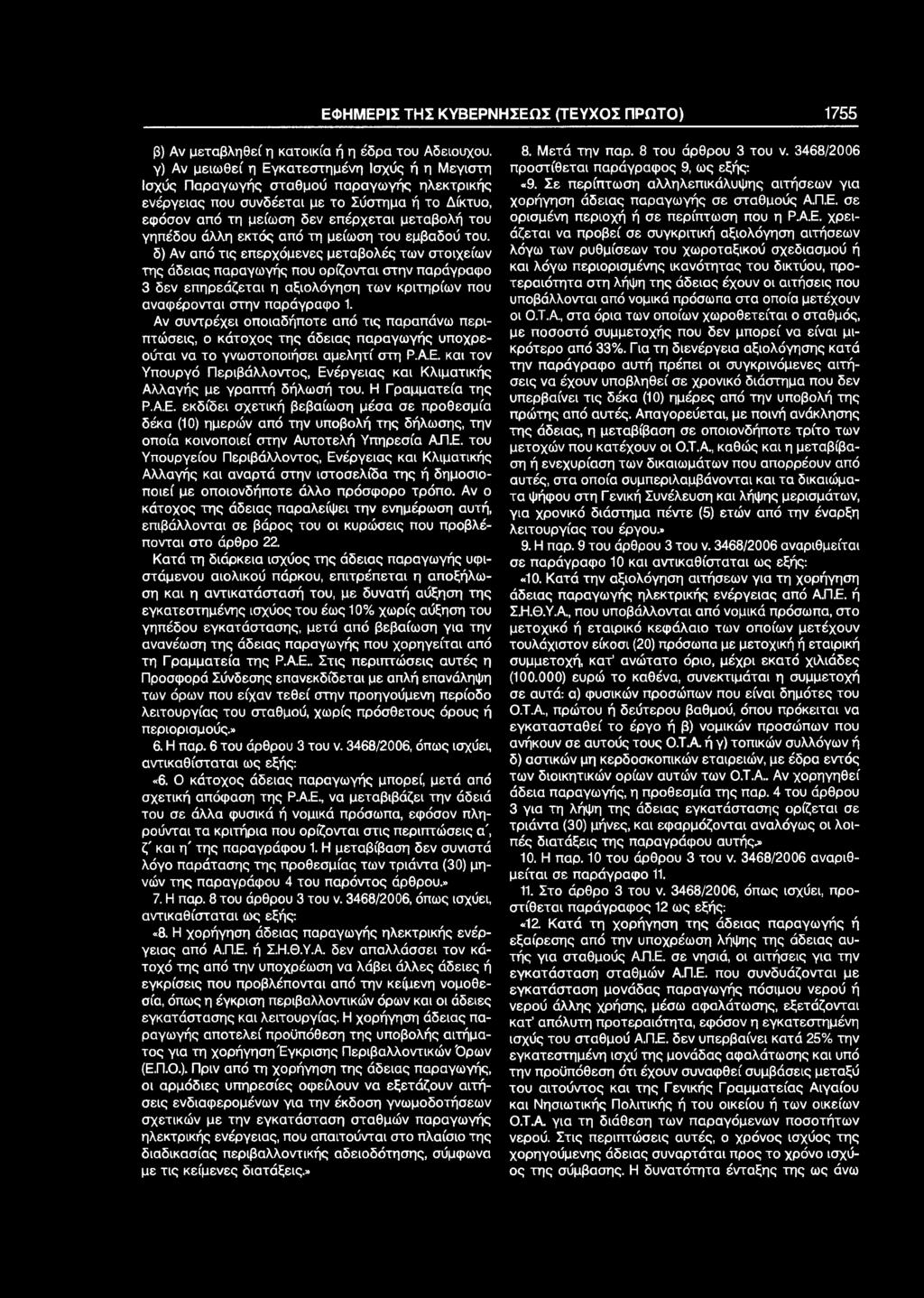 άλλη εκτός από τη μείωση του εμβαδού του.