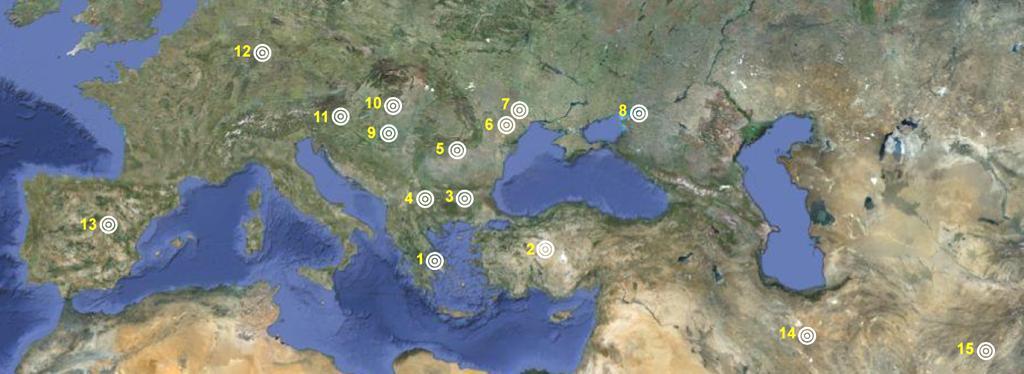 5. Γεωγραφική και βιοστρωματογραφική εξάπλωση στην Ευρώπη 1914, Simionescu and Barbu 1939, Tarabukin 1974), στη Νότια Ρωσία (Obuhovka Bajgusheva and Titov 2006), στη Βουλγαρία (Nessebar, Hadjidimovo,