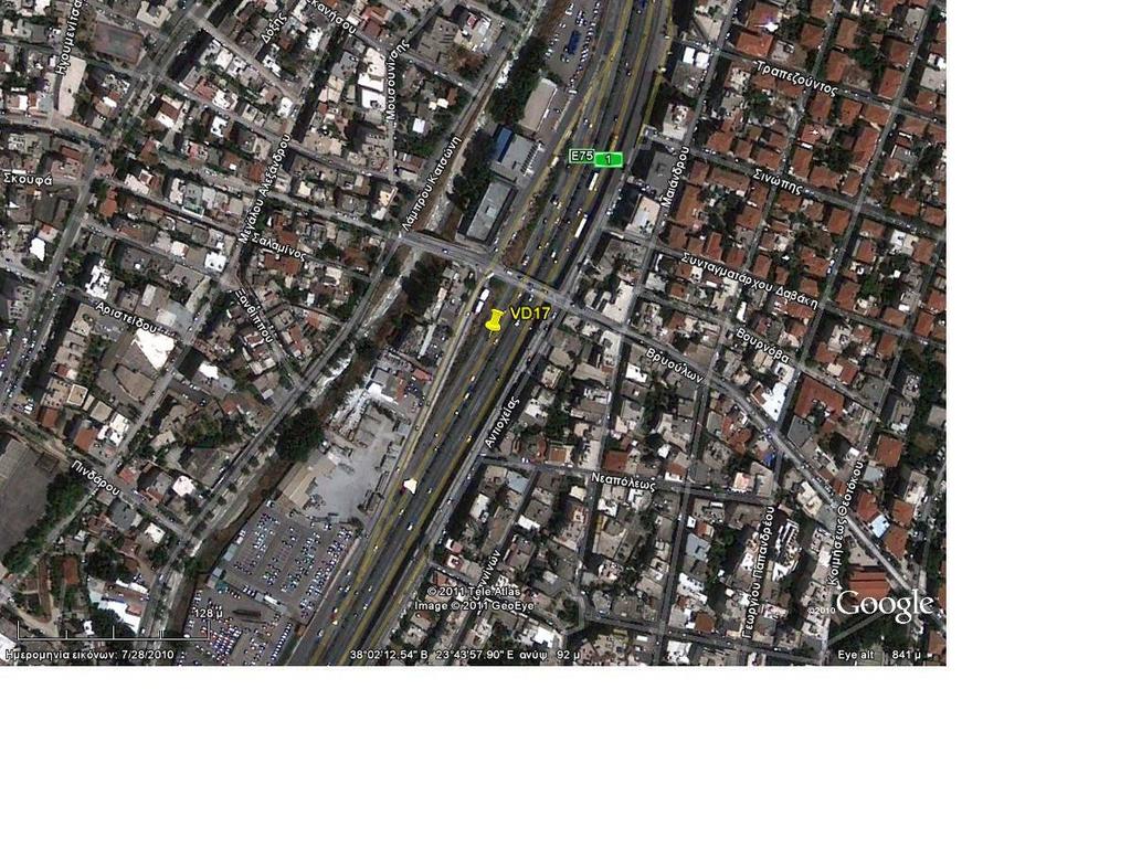 Σημείο μέτρησης VD017 Λωρίδα μέτρησης Λωρίδα 2 και Λωρίδα 3 Θέση μέτρησης 476416,2464-4209647,646 Ποσοστό βαρέων
