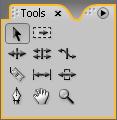 «Tools» Πάνελ Στο «Tools» Πάνελ είναι όλα τα εργαλεία που έχουμε στην διάθεση μας για τηνεπεξεργασία του υλικού: Εικόνα 44: Για